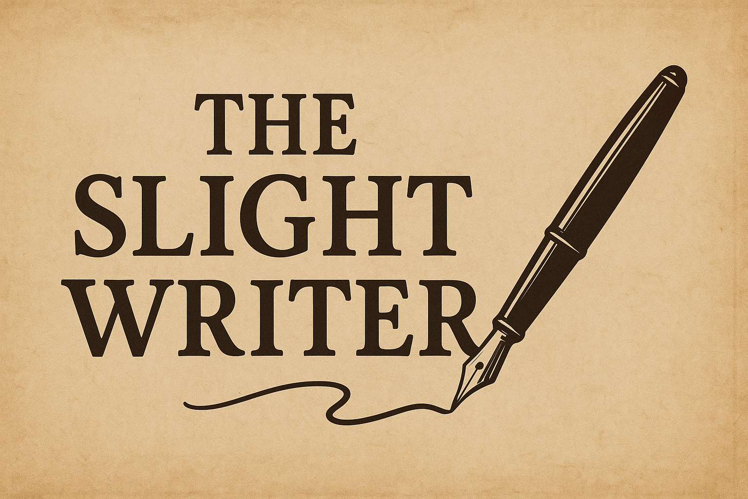 The slight writer-banner
