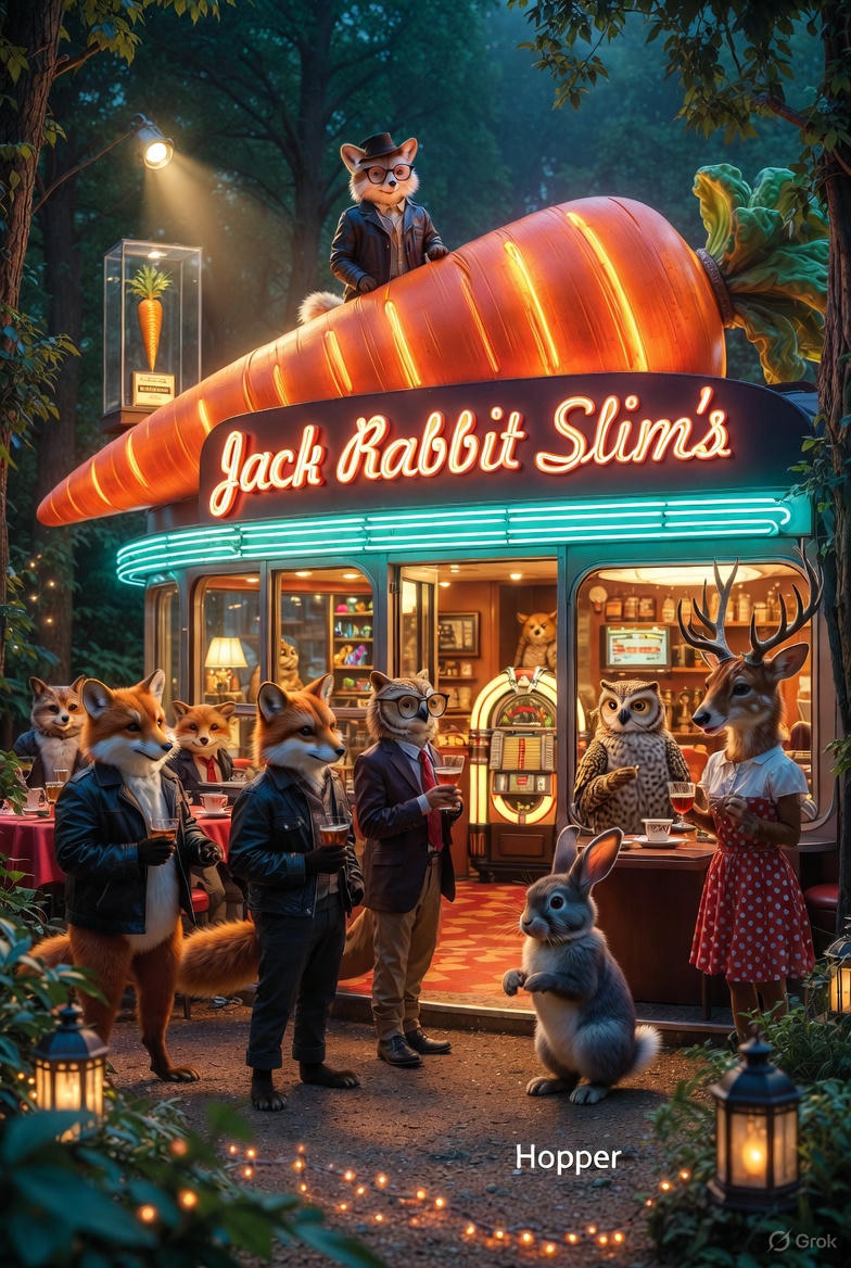 Jack Rabbit Slim's: The Case of the Missing Golden Carrot.