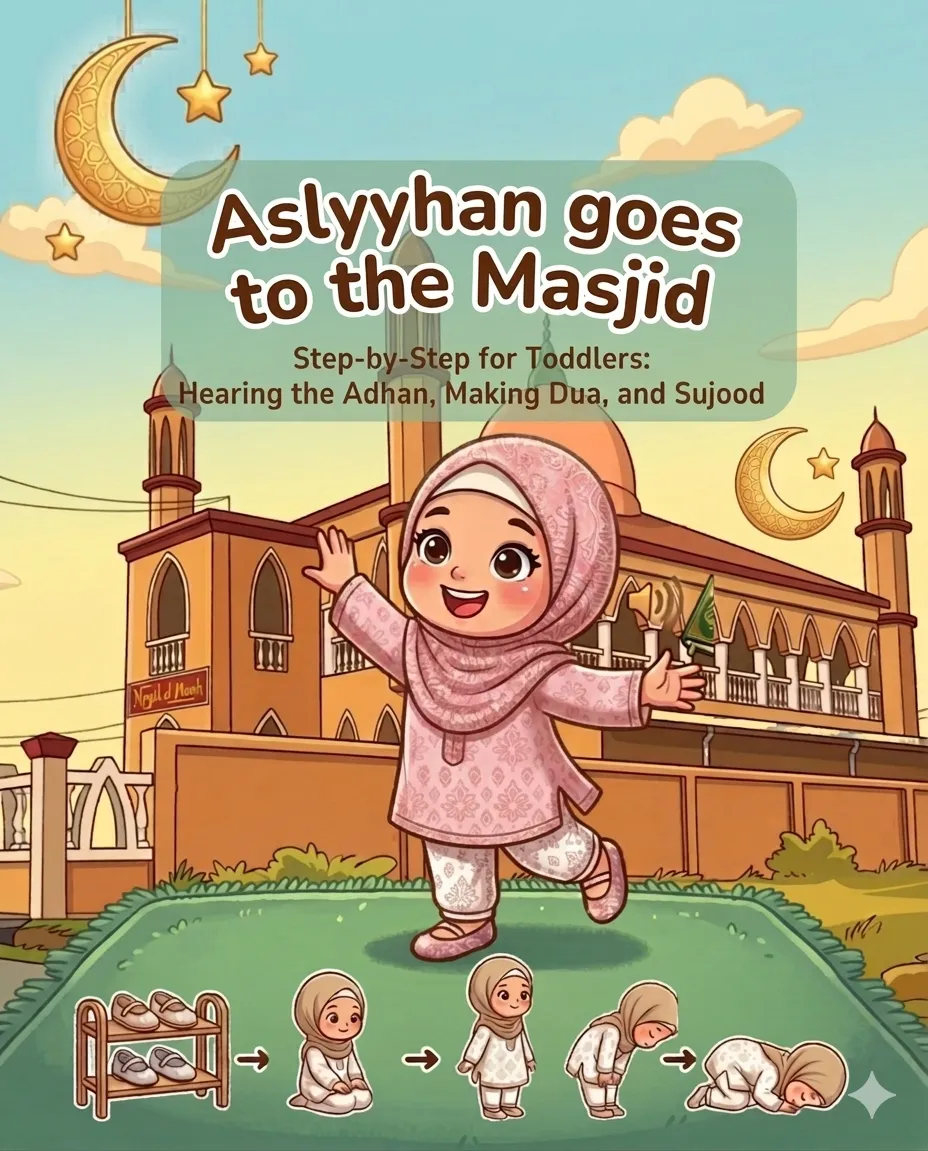 Aslyyhan and her brothers go to the masjid 