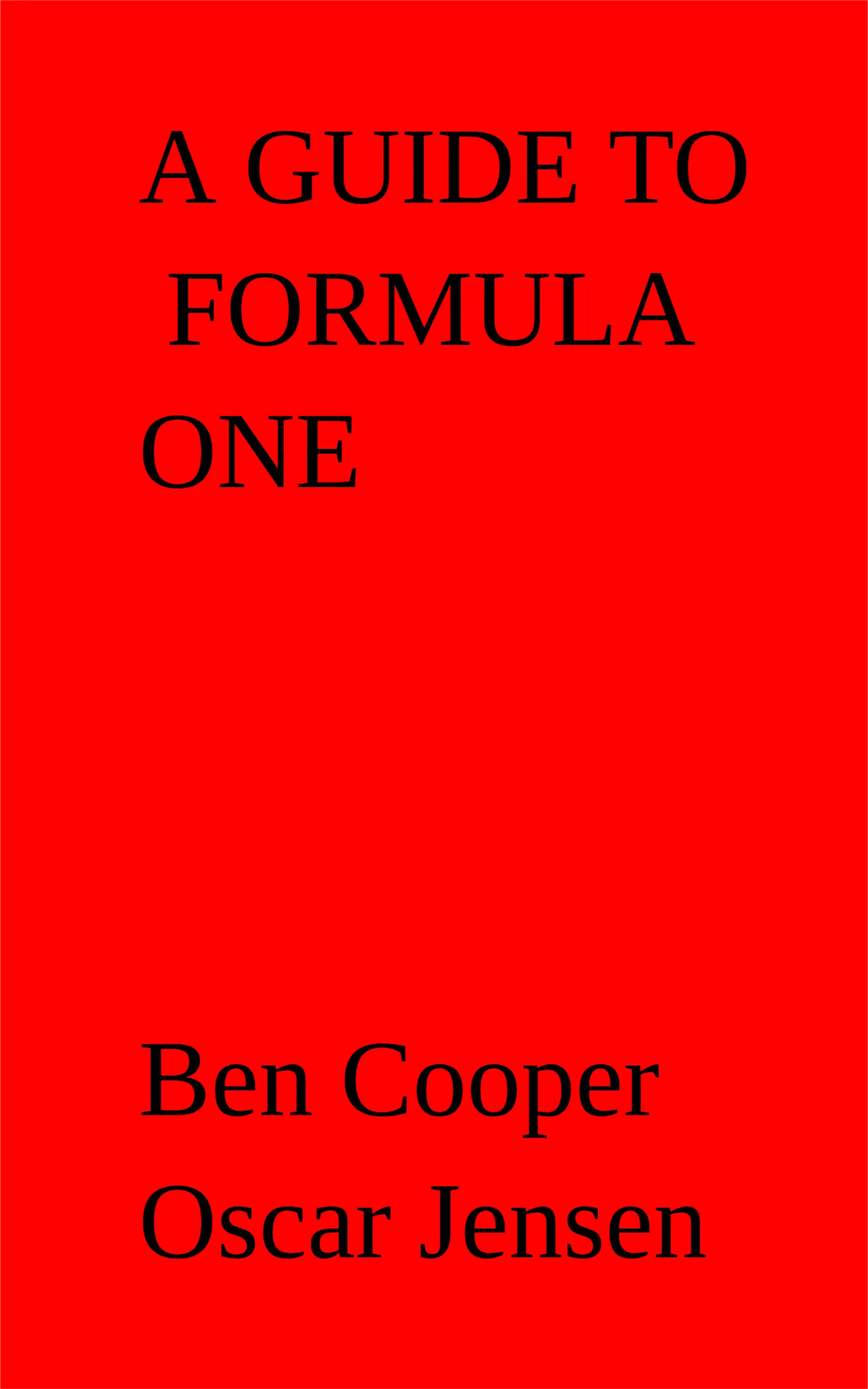 A guide to Formula One