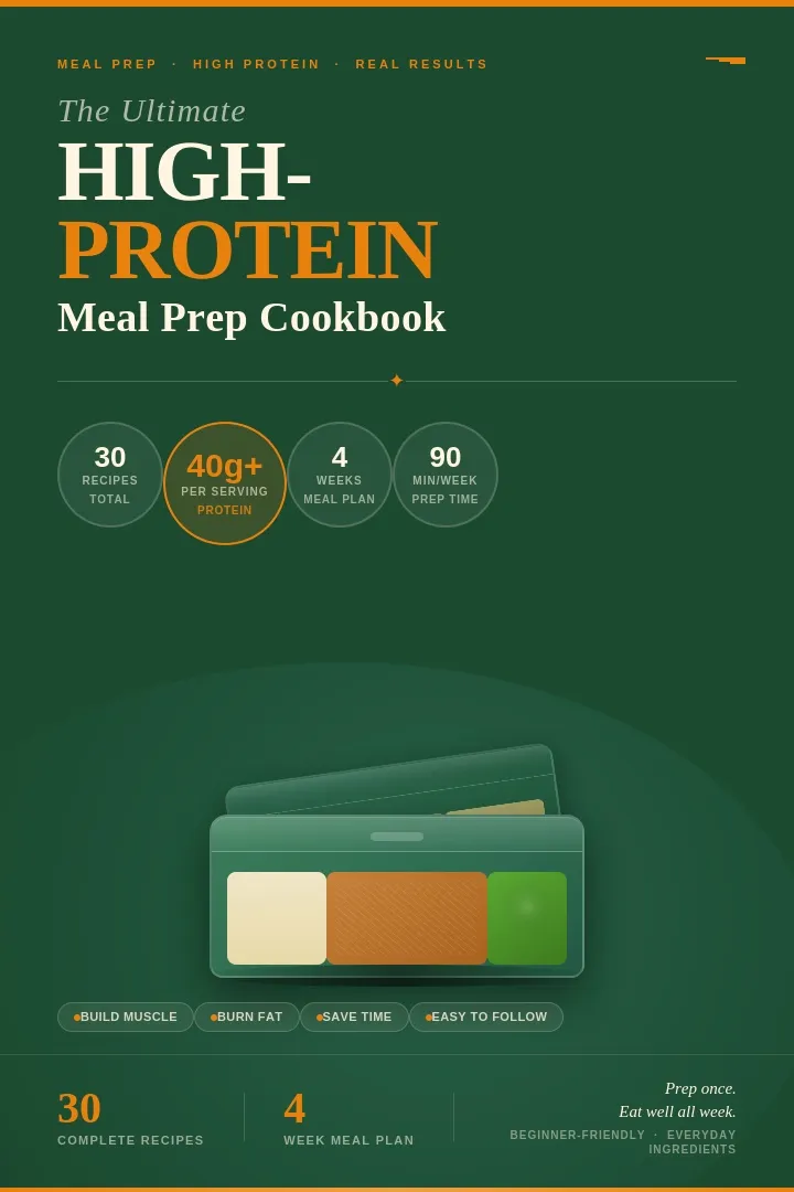 High-Protein Meal Prep Cookbook 
